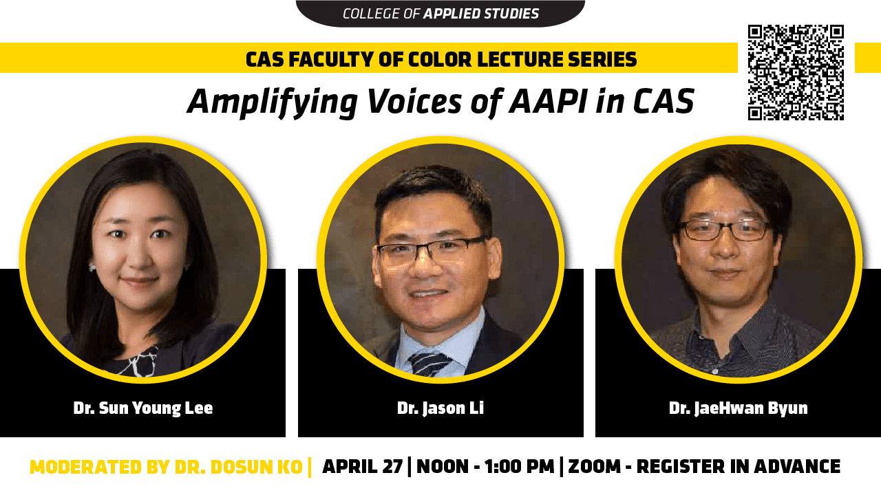 AAPI faculty presentation with QR code